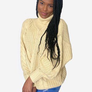 Cream Chunky Turtleneck